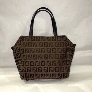 🎭 SOLD 🎭  FENDI Zucchino / Zucca Mini Pouchette Bag